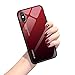 Produktbild Hülle für iPhone X XS,Handyhülle iPhone XS MAX Glashülle [Ultra Hybrid Silikon TPU mit Gradient 9H Panzerglas] iPhone XR Case Cover Tasche Schale Kratzfeste Schutzhülle für iPhone XR(iPhone XR, 5)
