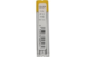 Koh-I-Noor Fine Mines Graphites pour Porte-mine 0.3mm Diamtre 60mm HB