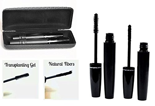 3D Moodstruck Black Mascara Transplanting Gel + Natural LENGTHENING Fibers in Black Case UK SELLER