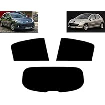 Film Solaire Prédécoupé Pour Peugeot 308 5P (2007-2013) - Vitres Arrière & Lunette - Teinte 5% Noir Fumé