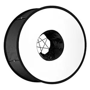 Neewer Round Universal Collapsible Magnetic Ring Flash Diffuser Soft Box 45cm/18 Inch for Macro and Portrait Photography