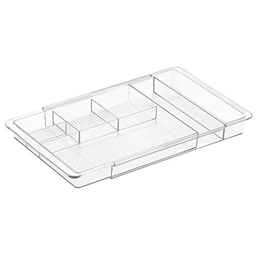 InterDesign 38280EU Clarity Ausziehbarer Schubladen-Organizer, durchsichtig