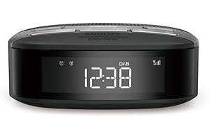 Philips Audio Radiowecker Radio DAB+ (Doppelter Alarm, Sleep Timer, Kompaktes Design, DAB+/UKW Digitalradio, Automatische Zeitsynchronisierung, Batteriesicherung) TAR3505/12