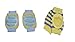 Baby Bucket Soft Cotton Knee Pad pack of 2 pairs (Yellow & Blue) RS.350.00