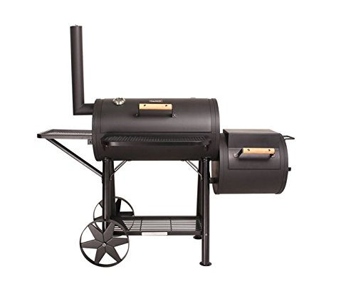 Tm smoker 90kg xxl barbecue with temperature gauge & charcoal barrel