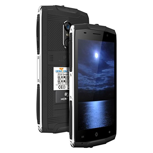 HOMTOM ZOJI Z6 3G Smartphone Ohne Vertrag 4.7 Zoll CNC-Metallrahmen IP68 Wasserdicht StoÃŸfest Staubdicht Quad Core Dual SIM 1GB RAM+8GB ROM GPS 9.9 MM Dick 8MP Kamera Android 6.0 Fingerabdrucksensor