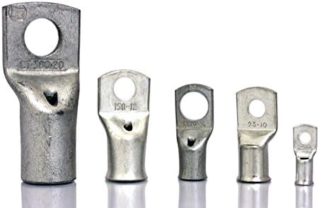 Hyfive Copper Tube Terminals Battery Cable Ends With Eyelets 35 mm Cable 8 mm Bore 10 Pack
