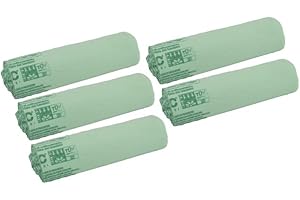 IMBALLAGGI 2000 - Sacchetti Spazzatura 70x110(110L) Umido e Organico in Mater-Bi Verdi, 5 Rotoli x 10 Sacchi Spazzatura Raccolta Differenziata Interno, Tot 50 Sacchetti Rifiuti Compostabili Rinforzati