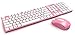 Produktbild Azio HUE 2 Pink Wireless Keyboard & Mouse Combo (KM508-PN)