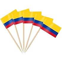 2 Packungen Kolumbien Flaggen – 40 Flaggen An 18 M Schnur, 14x21 Cm, Polyester, Für Deko