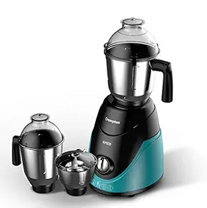 Crompton Ameo 750-Watt Mixer Grinder with MaxiGrind and Motor Vent-X Technology (3 Stainless Steel Jars, Black & Green)