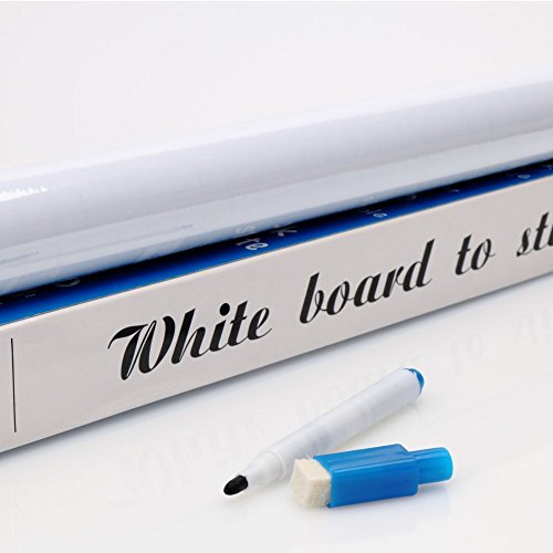 Pizarra Adhesiva Blanca Papel de Pizarra para Pared Removible para la Escuela  Oficina  Casa  45X200CM