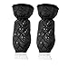 Price comparison product image LoiStu Ice Scraper Mitts for Car Windscreen Car Window Waterproof Warming Thick Fleece Ice Scraper Glove And Snow Scraper Tool(2 Pack) (Black)