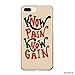 Produktbild blitz versand germany ® Know Pain Schutz Hülle Transparent TPU Cartoon Know Pain Know Gain M13 Apple iPhone 7 Plus / 8 Plus