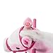 HOMCOM Children Child Kids Plush Rocking Horse with Sound Handle Grip Traditional Toy Fun Gift Brand New (Pink)