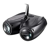 glow lights for parties Voltage:90-240V Metyere 128 LEDs Disco DJ Party Lights New 20W RGBW Double Head Airship Projector Lamp Stage Effect Light for Bar Birthday KTV Holiday Home Party Gift