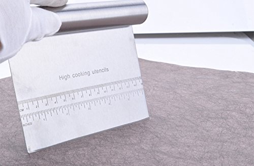 oumosi Mehrzweck Edelstahl Schaber & Chopper Küche Backen Gebäck Spatel - 2