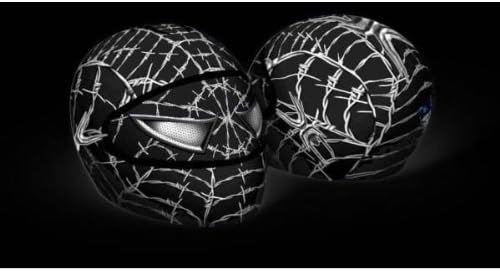 SkullSkins Elastic Motorcycle Bike Helmet Cover - Wired Web Black