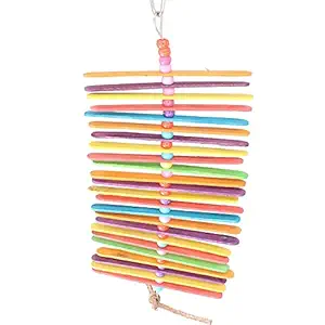 Toy Colorful Pet Bird Cage Stand Platform for Bird Parrot Budgies Parakeet Cockatiels Cage Accessories