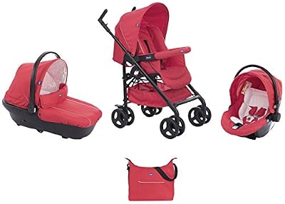 Chicco Trio Sprint Black Poussette Red Passion