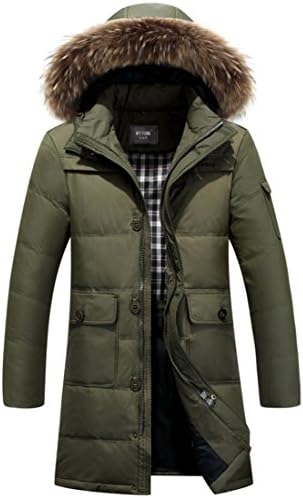 TongZemeng Winter Warm Hooded Men Down Parkas Thicken Casual X-Long Duck Down Coats &amp; Jackets Plus Size XXXXL Army Green