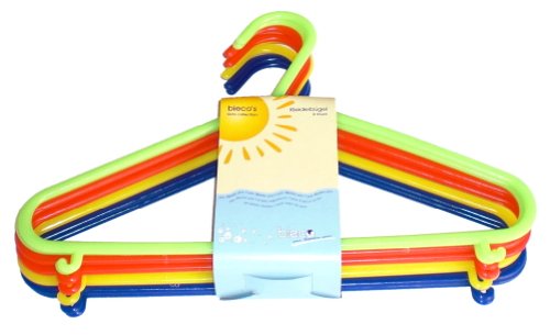 Bieco - Kinder Kleiderbügel Kunststoff, 8er Set, 4 oder 8 versch. Farben, verschiedene Farbkombinationen