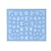 Produktbild F-blue Weihnachten kreative Karikatur Klar Nagel-Abziehbilder Winter-Schneeflocke-Reihe Nagel-Aufkleber Wraps Maniküre Tatoos Dekor 30 Blatt/Set