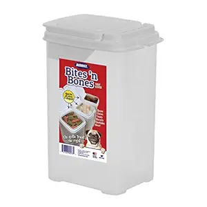 Buddeez Bites and Bones 3-1/2-Quart Flip Lid Canister for Treats and Chews