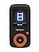Produktbild [MP3 Player MIT Bluetooth UND KÖPFHORER] MP4 Player Für Kinder - Digitaler Audioplayer mit Verlustfreien Klang/Sound - Tragbares Radio Speicher Erweitbar Bis 16GB - Musikplayer Sport - Schwarz/Orange