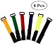 Produktbild VORCOOL 6 PCS Multifuntional Klettbänder Wiederverwendbare Befestigung Kabelbinder und Kabelbinder Set (20 x 300mm)