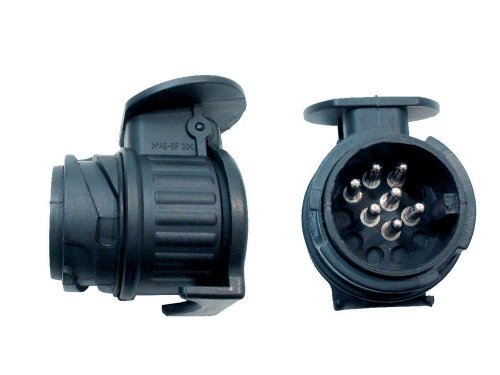 Filmer 36661 Adapterstück "13 auf 7" 13-polige Steckdose auf 7-poligen DIN-Stecker (2 Stück Packung)
