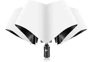 XIXVON Paraguas SE | UPF 50+ 99% De ProteccióN UV, Liviano, AutomáTico, A Prueba De Viento, PortáTil | Paraguas Plegable Compacto