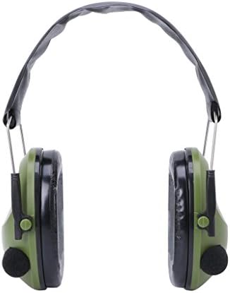 Deaum Electronic Hearing Protectors, Ear Muffs Protection, Noise Canceling, Ideal for Sport Tactical Shooting and Hunting (Green)