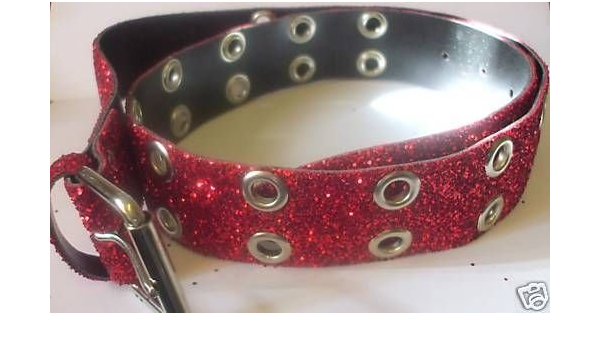 red glitter belt