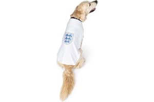 Dogsy Official England Dog Shirt | England Football Shirt for Dogs | England Outfit for Dog | Dog England Football Kit | Licensed England Shirt (Small)