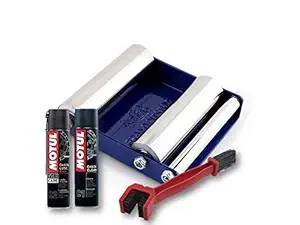 Grand Pitstop BRC1C2400RollerS Motul C1 Chain Clean and C2 Chain Lube and Paddock Stand GRoller, Small (4-Pieces, 400 ml)