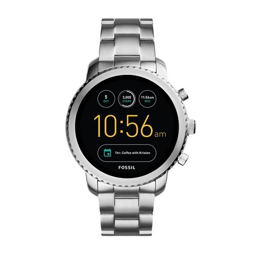 Fossil Herren Smartwatch Q Explorist 3. Generation - Edelstahl - Eindrucksvolle Smartwatch mit praktischen Funktionen / Für Android & iOS