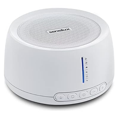 White Noise Machine, Senelux 30 Natural Sounds Therapy Timer Settings Portable Sound Machine Ideal For Kids & Adult Bedroom Home Office Travel, With Usb Cable Earphone Jack