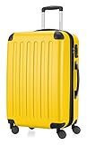 HAUPTSTADTKOFFER - Spree - Valise de Taille Moyenne, Bagages Rigide, Trolley, ABS, TSA, extensible, extra léger, 4 roues, 65 cm, 82 L, Jaune