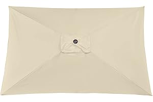 FGYZYP - Telo di ricambio per ombrellone, rettangolare, in tessuto, per terrazza, terrazza, bar (solo 3 x 2 m)