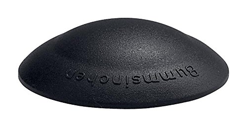 4 Stück Home Xpert Türstopper, Türpuffer BUMMSINCHEN, Ø 40 mm Höhe: 12 mm, schwarz, aus Kunststoff