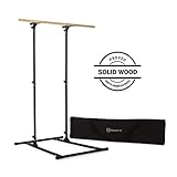 BELASTBAR: Mit bis zu 100 kg Belastung ist die Stange für fast alle Athleten geeignet. Durch das MultiGym Concept ist die T-Trix bei einer Maximalhöhe von 190 cm etwa für Pull Ups, bei einer Minimalhöhe von 114 cm vor allem als Dip-Station geeignet.