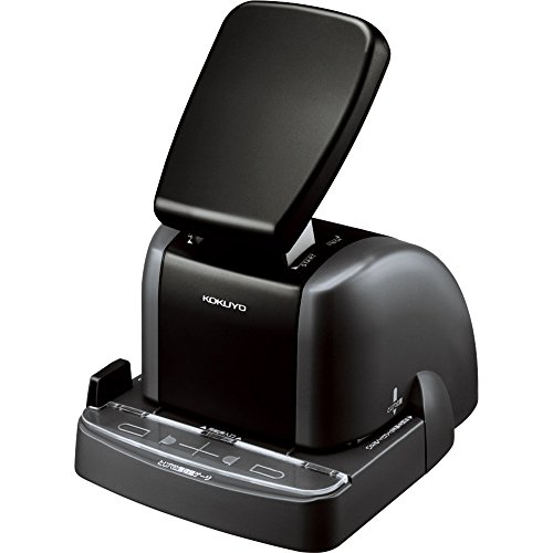 Kokuyo Japanese S&T Stapleless Stapler 2 Hole Type Black SLN-MSP110D by Kokuyo