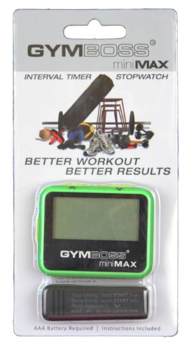 Gymboss Minimax Intervallzeitgeber Und Stoppuhr Grün-Gelb Softbeschichtung - 4