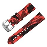 MÁS OPCIONES: 19 colores de la banda de reloj para su elección. También dos colores de la hebilla: plata y black.We está haciendo su reloj de pulsera más interesante, color coloful! Escoja a su favorito de nuestra colección imponente; seleccionar diferentes colores miran banda para las miradas más jóvenes y ganar las impresiones! Esta correa está diseñada para el máximo confort que se adapta a todos los hombres y las mujeres!
