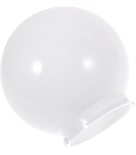 Uonlytech Pantalla De Bola Ventilador De Techo Interior Cubierta De Luz De Globo Pantalla De Ventilateur Pantalla Redonda Cubierta De Lámpara Transparente Lámpara De Ventilador De