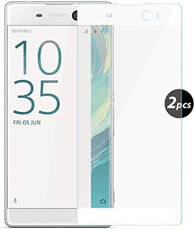 Weideworld 2 Pack SONY Xperia XA ULTRA Screen Protector - Full Coverage Tempered Glass Screen Protector(Thickness 0.3 mm) HD Quality, Rounded Corners 2.5D, 9H High Shock Resistance-White
