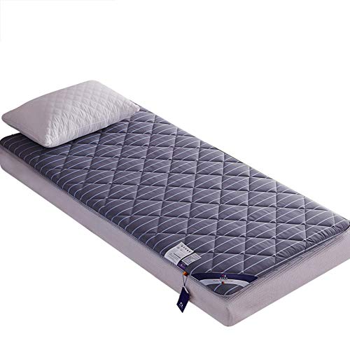 Preisvergleich Produktbild HXYL Verdickt Matratzenschoner Pad Matratzenauflage Allergiker-Geeignet Dicke Rutschfeste Tatami Boden Matratzenauflage Einzigen Schlafsaal-A 90x200cm(35x79inch)