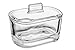 Glass Sugar Bowl with Glass Lid 9.5 cm High