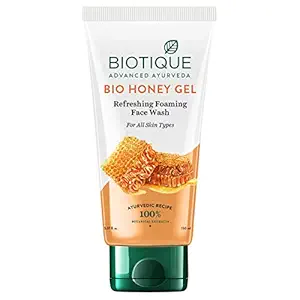 Biotique Bio Honey Gel Refreshing Foaming Face Wash for All Skin Types, 150ml